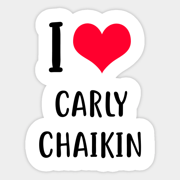 i love carly chaikin Sticker by planetary
